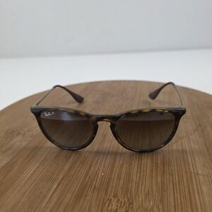 Ray-Ban Erika Sunglasses Womens 54-18 Brown Tortoise Polarized Italy RB4171